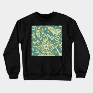 Papercut Garden (emerald inv) Crewneck Sweatshirt